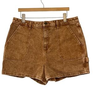 Universal Thread Highest Rise Midi Jean Shorts Brown Women’s Size 16/33